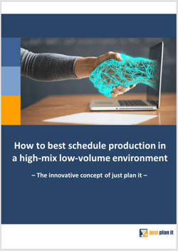 production scheduling in a high-mix low-volume environment