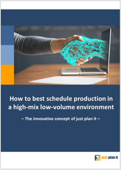 production scheduling in a high-mix low-volume environment