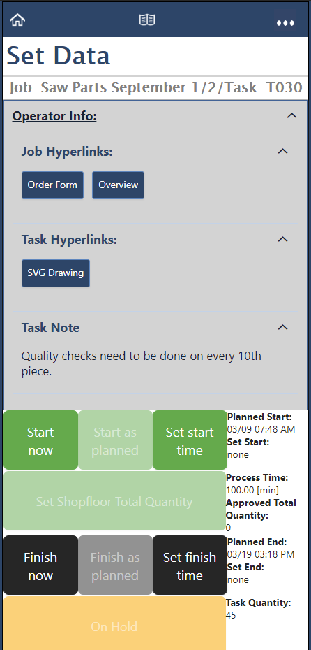 document links in just plan it production scheduling software