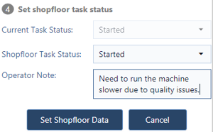 Execute Mode - Operator Note