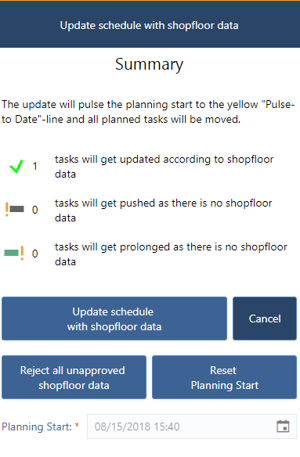 Execute Mode - enhanced approve dialog