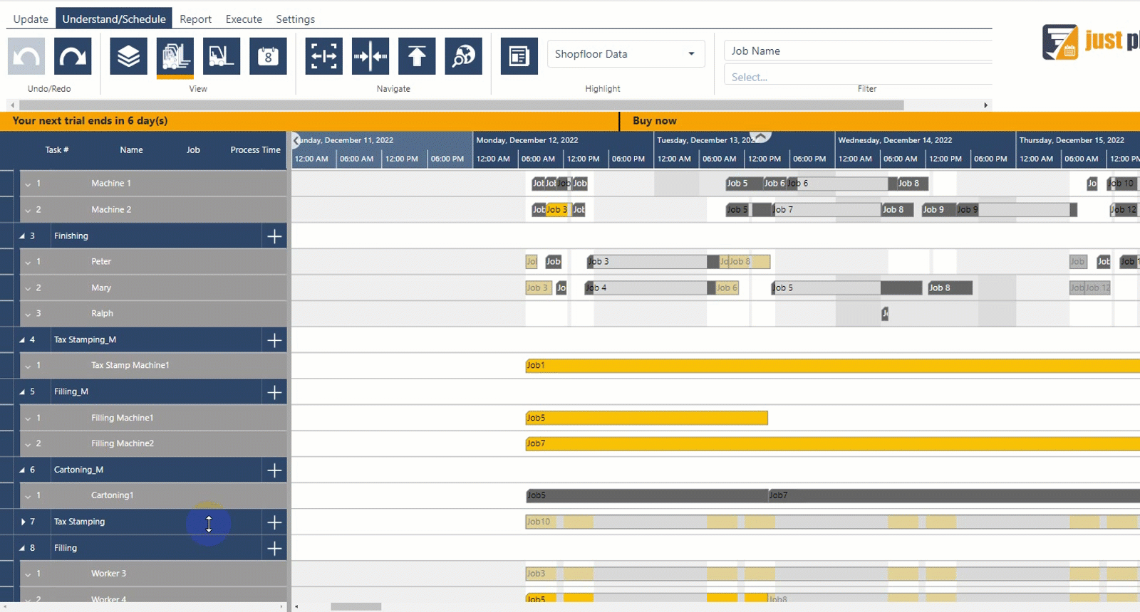 drag&drop functionality in resource group view