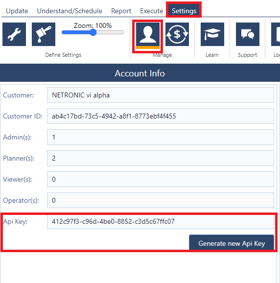 Generate the API for your production scheduling API - just plan it