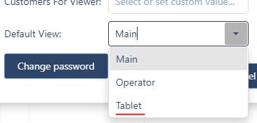 Tablet Client DefaultViewTablet