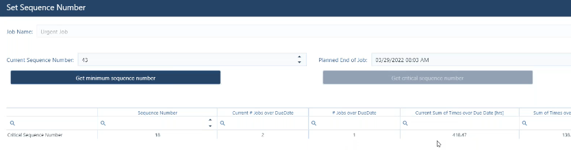 moving up an urgent job in the priority list