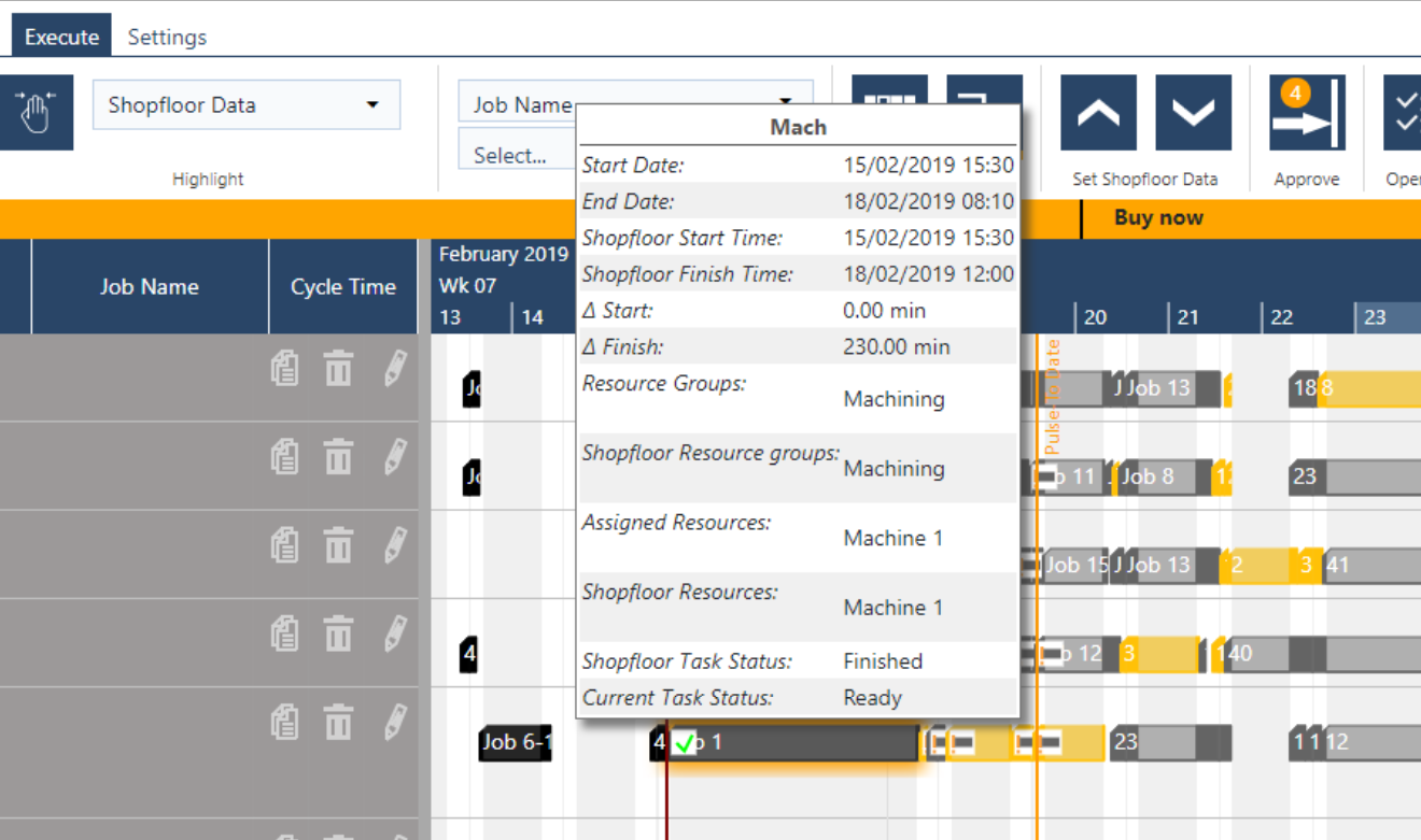 production scheduling software - tooltip