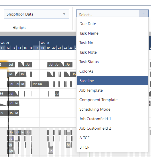 more filter options in color scheme setting in just plan it