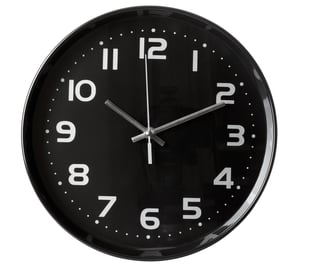 close up of an office clock on white background with clipping path.jpeg