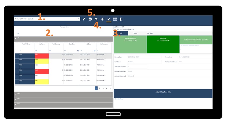 New Tablet Client: easy-to-use, customizable, with pdf export