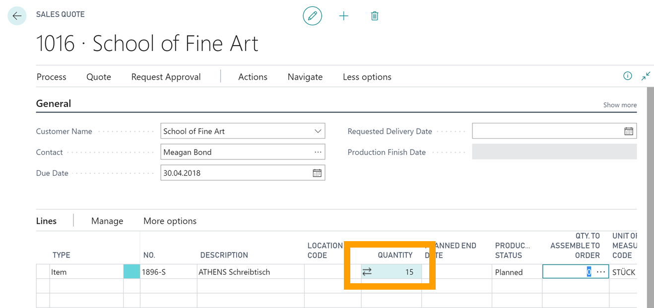 just plan it Business Central integration - how it works - screenshot 08