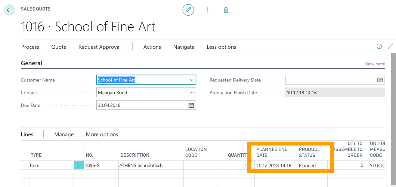 just plan it Business Central integration - how it works - screenshot 09